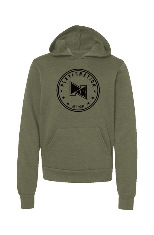 Cornerstone Emblem Youth Hoodie (moss green)