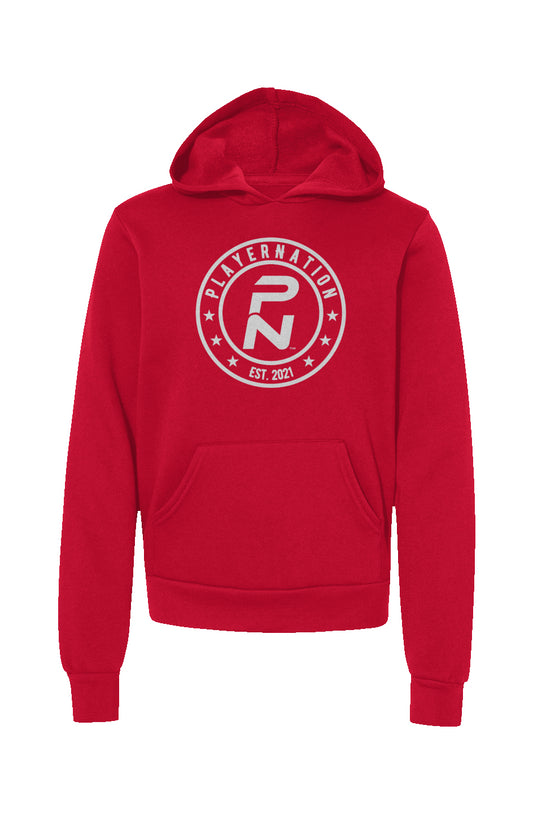 Pulse Emblem Youth Hoodie (red)