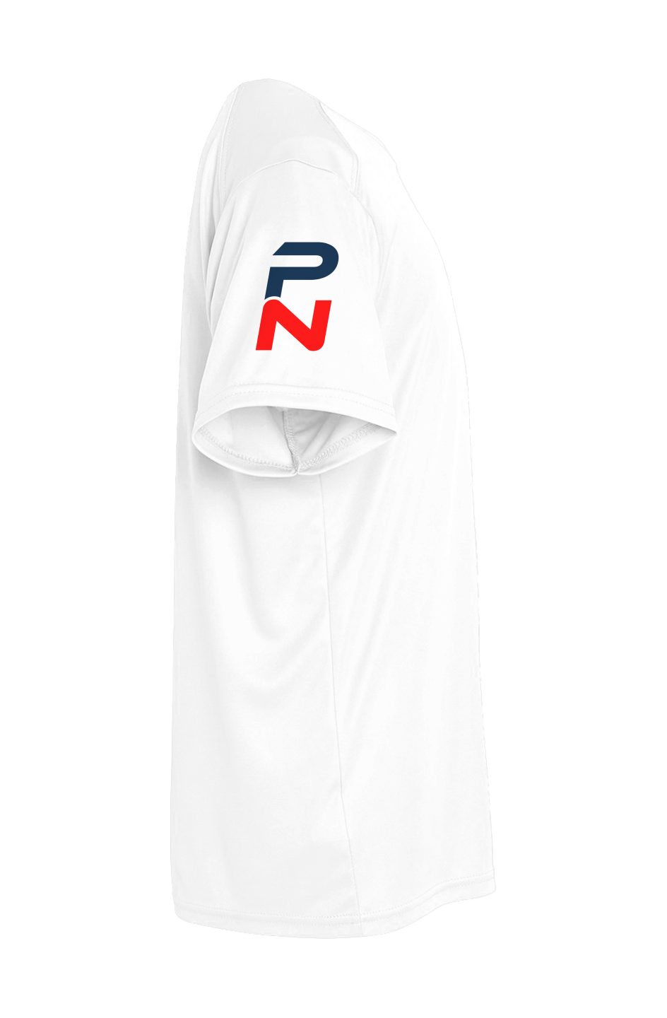 Baseline Tee Youth (white with red and blue)