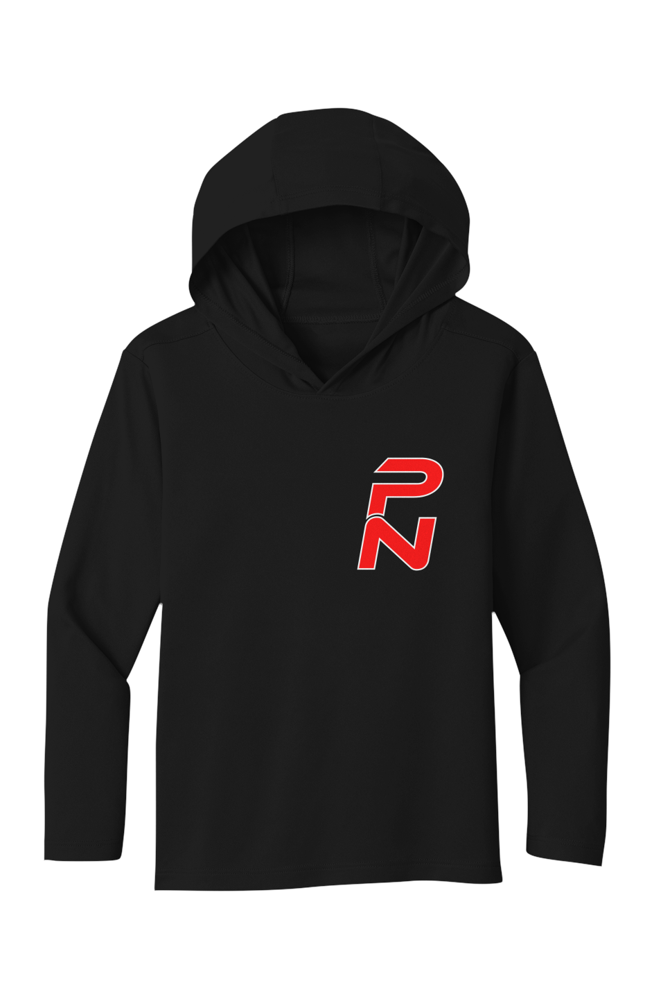 Lightweight Hoodie (black with red)