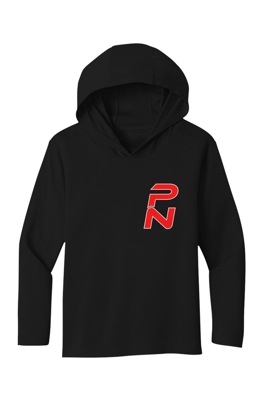 Lightweight Hoodie (black with red)