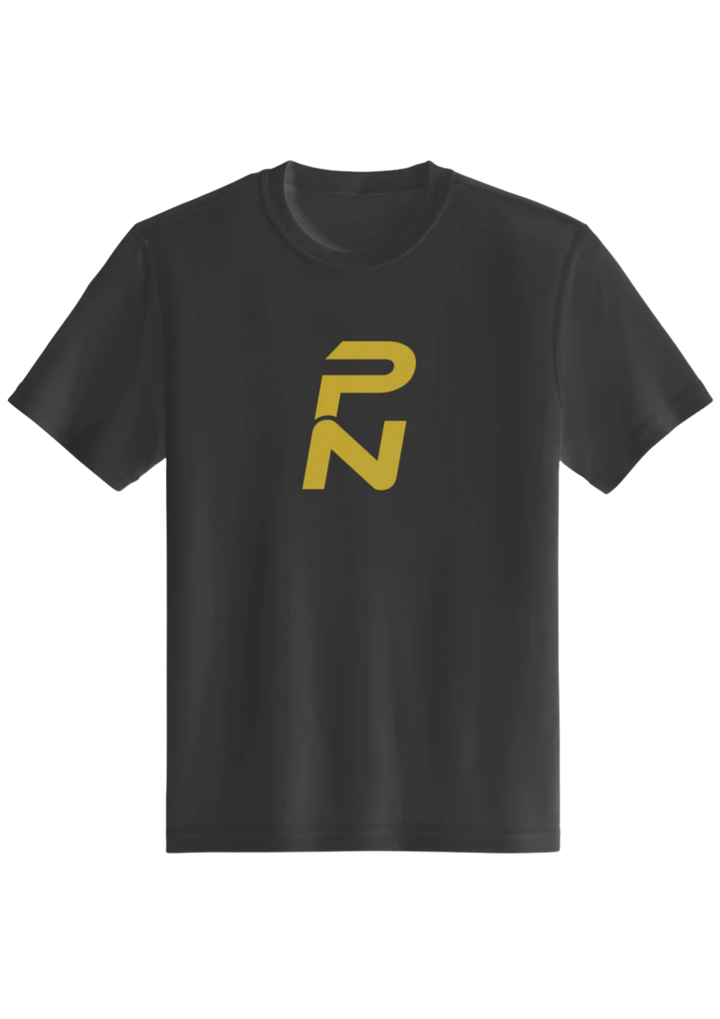 Pulse Youth Performance Tee (black & gold)